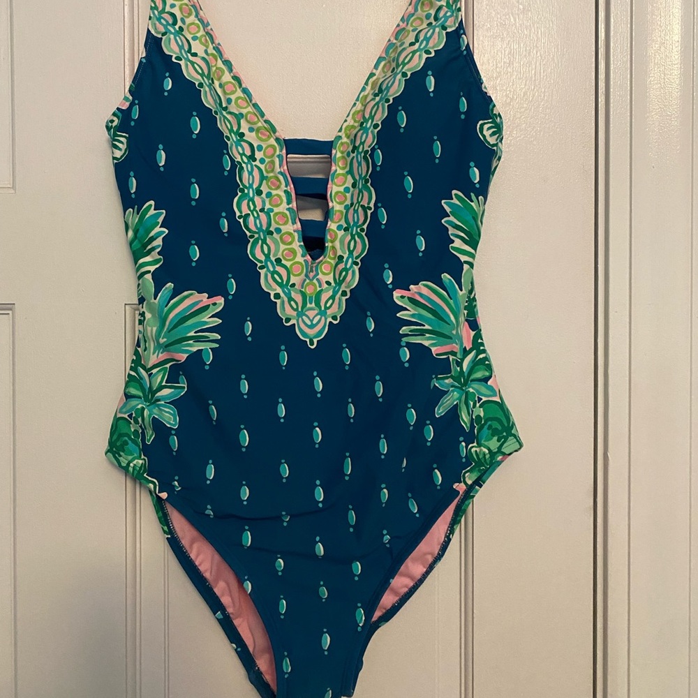 Lilly Jaspen Macaw Blue one- piece